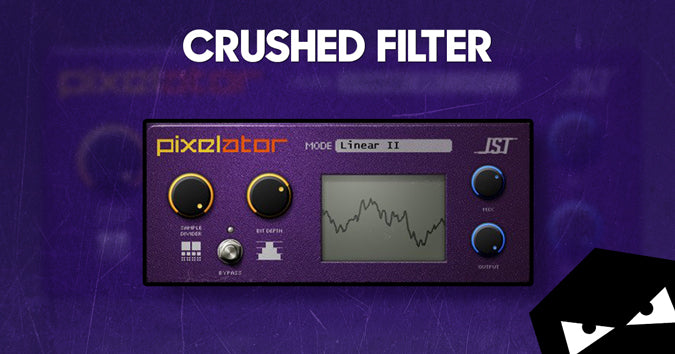 Using a bit crusher before a filter