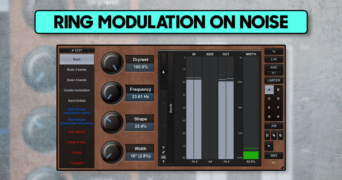 Ring Modulation On White Noise