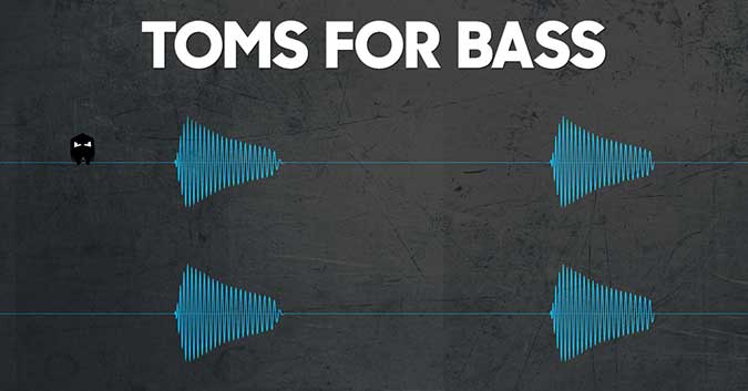 How to use toms as a bassline