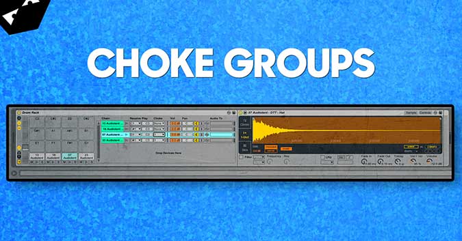 How to setup choke groups in Ableton Live
