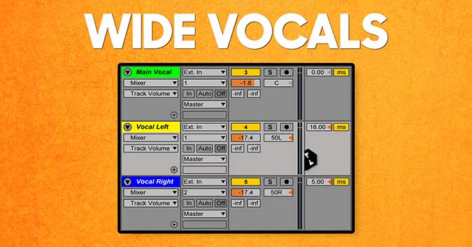 Mixing wide vocals