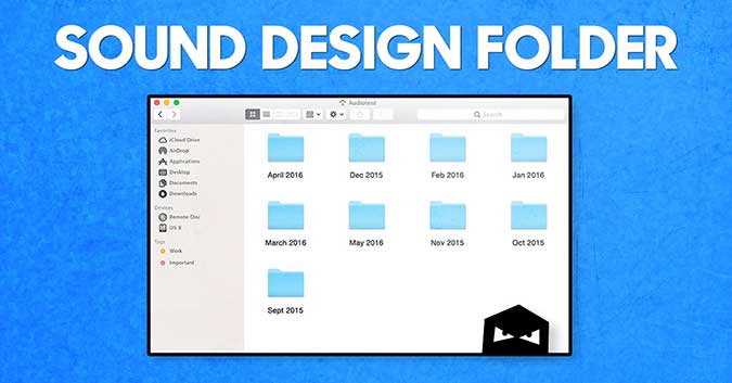 Create a sound design folder