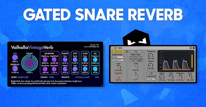 Gated snare reverb
