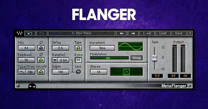 Flanger on drum fills