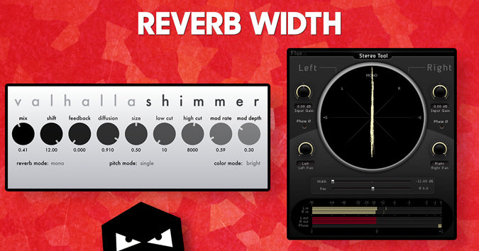 Creating depth and space in the mix with reverb width