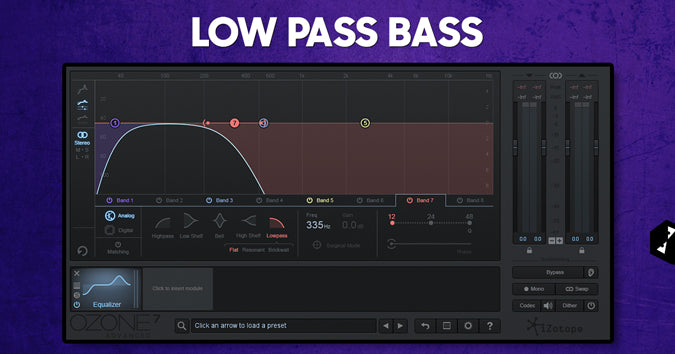 Tighten up your bass with a low pass filter