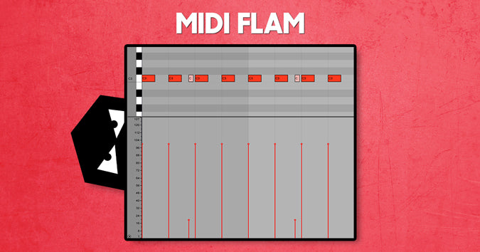 How to program midi flams for your drums and drum fills