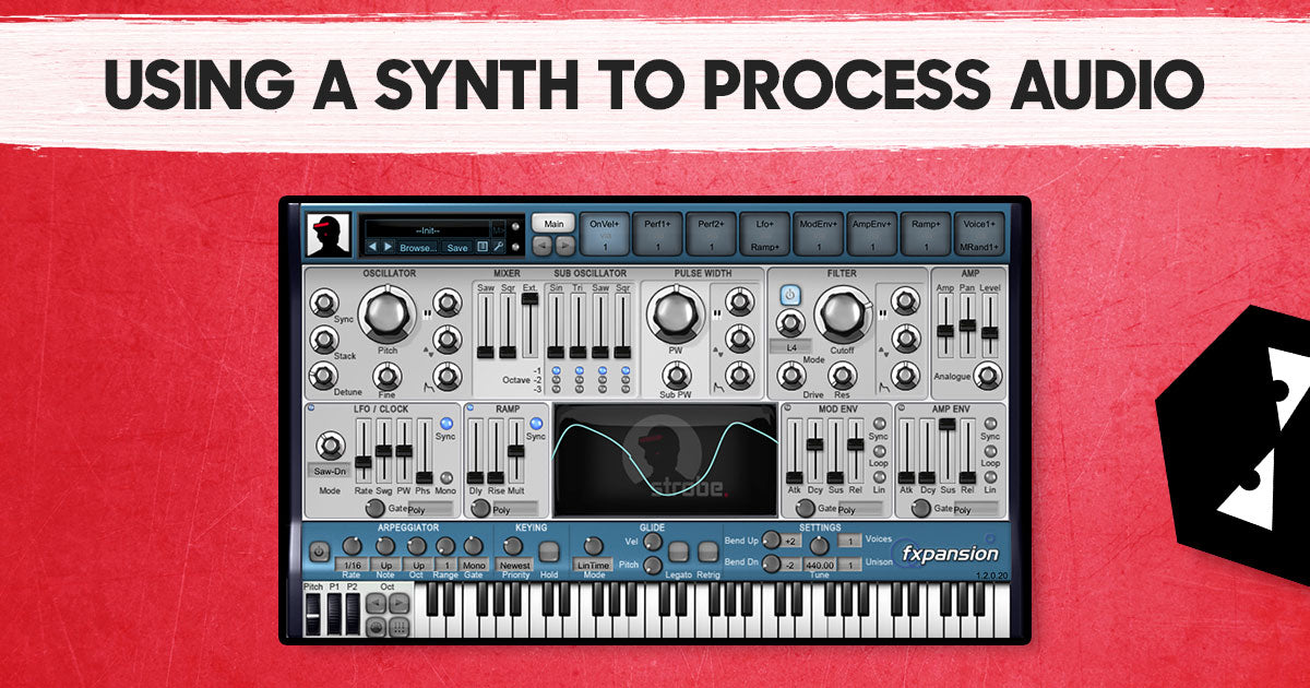 Using a synth to process audio