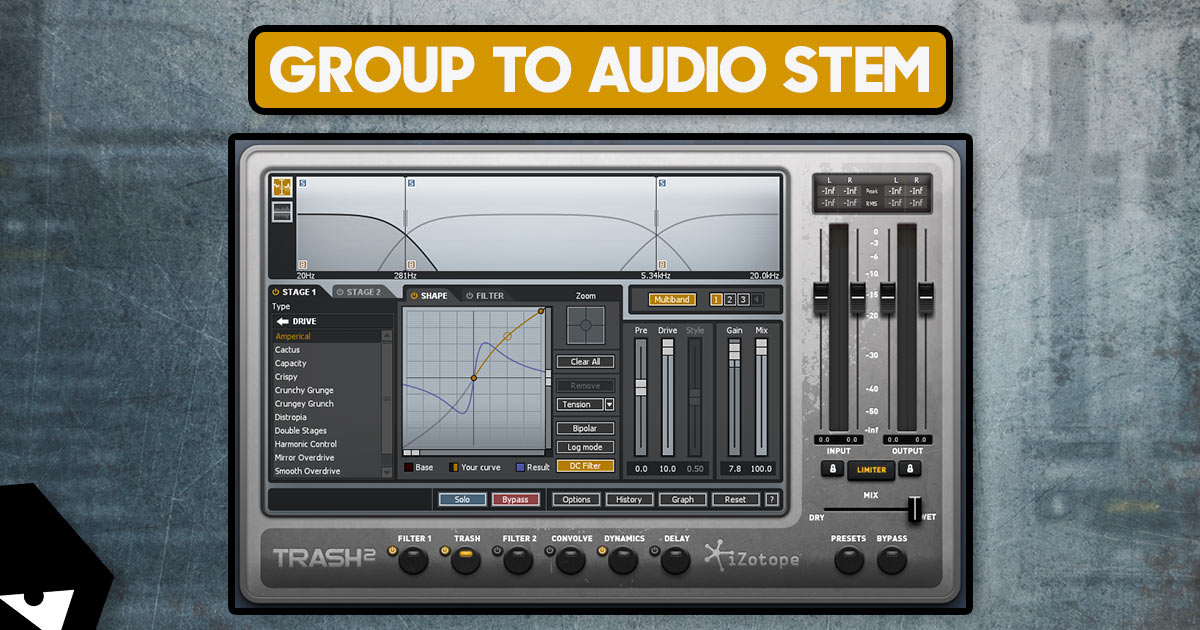 Group to Audio Stem