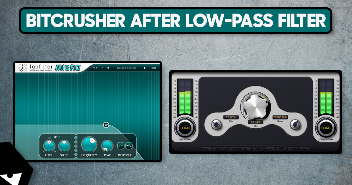 Bitcrusher after low-pass filter