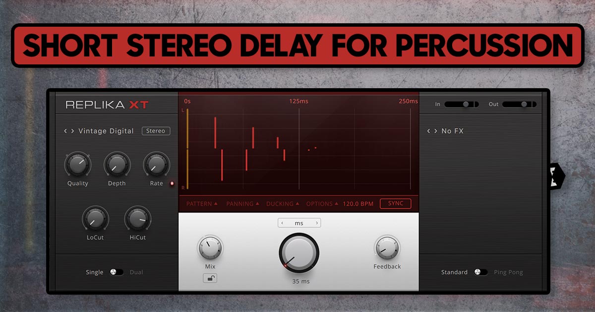 Short Stereo Delay For Percussion