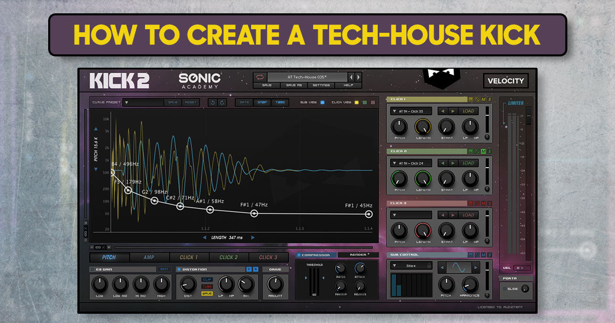 How to create a tech-house kick