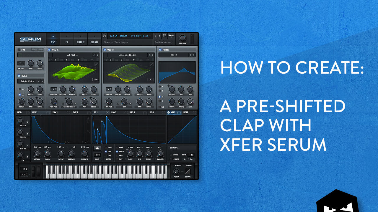 How to create a pre-shifted clap in Xfer Serum