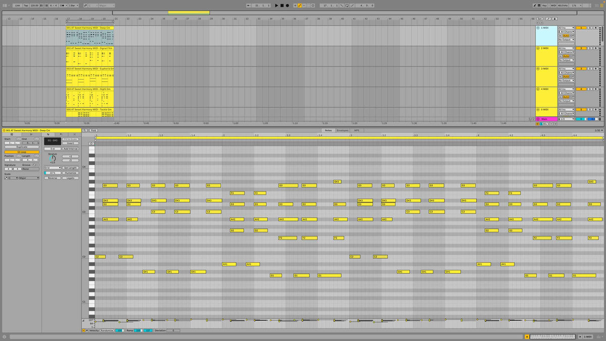 Sweet Harmony // 90s Inspired Piano Rave MIDI Files